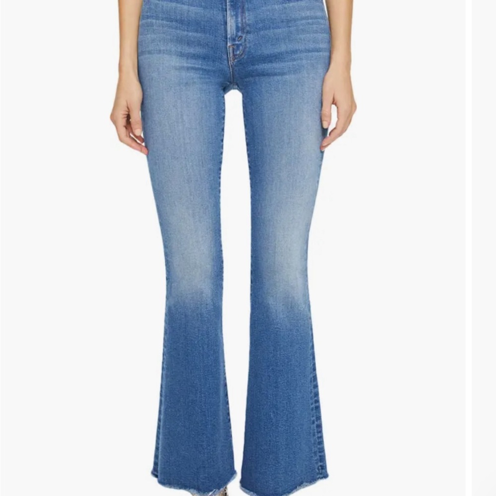 NWT Mother The Weekender Fray Jeans Size 27 Flare Leg Color: Meet cute